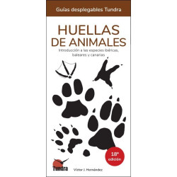 HUELLAS DE ANIMALES, GUÍAS DESPLEGABLES TUNDRA