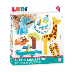 PUZZLE 3D FOAM ANIMALES LUDI