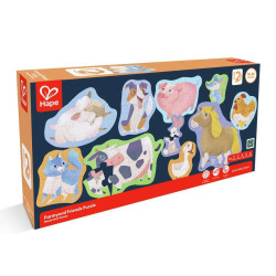 PUZZLE PROGRESIVO AMIGOS DE LA GRANJA 2,3,4,5,Y 6 PIEZAS HAPE