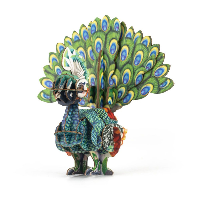 MINI PUZZLE 3D CON SONIDO PAVO REAL MINI PUZZLE 3D CON SONIDO PAVO REAL