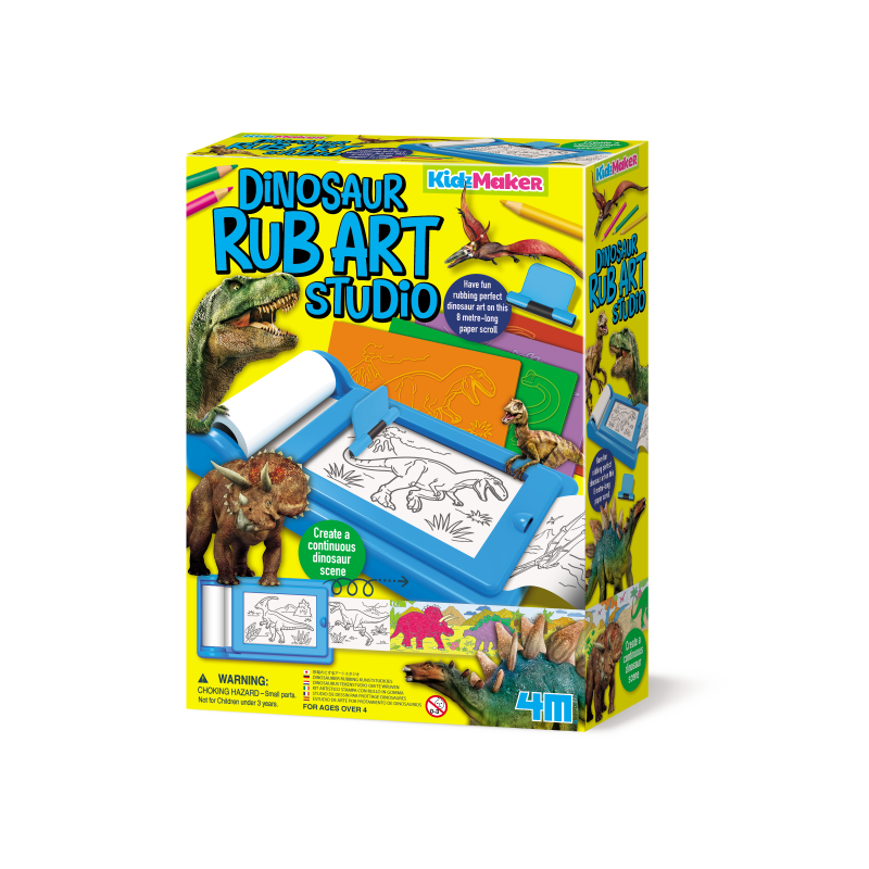 KIDZ MAKER ARTE DE DINOSAURIOS 4M / DINOSAUR RUB ART STUDIO KIDZ MAKER ARTE DE DINOSAURIOS 4M / DINOSAUR RUB ART STUDIO