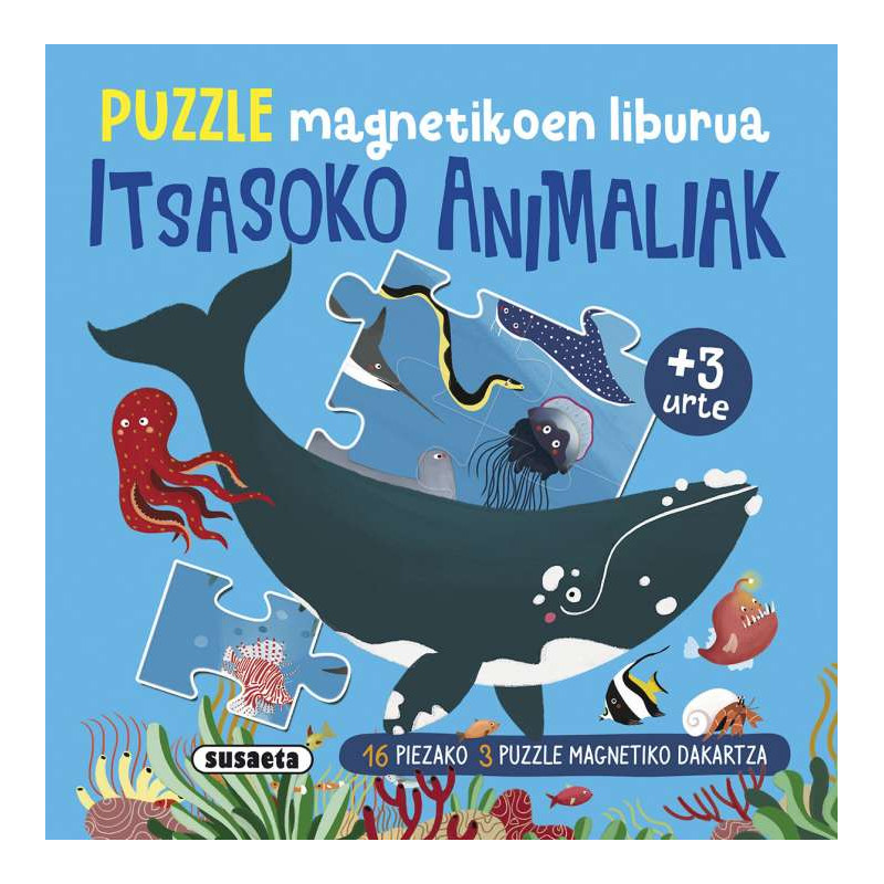 ITSASOKO ANIMALIAK, PUZZLE MAGNETICKOEN LIBURUA ITSASOKO ANIMALIAK, PUZZLE MAGNETICKOEN LIBURUA