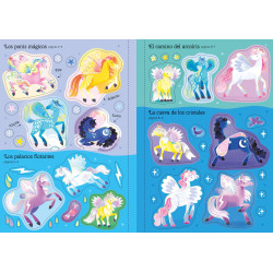 PONIS MÁGICOS, MI PEQUEÑO LIBRO DE PEGATINAS BRILLANTES USBORNE