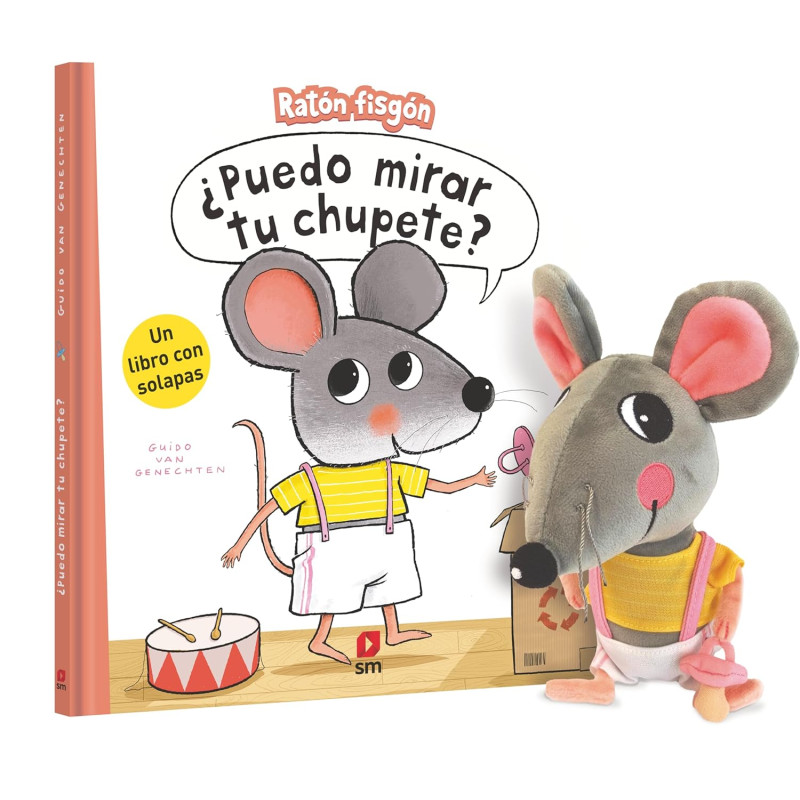 RATÓN FISGÓN PACK LIBRO Y PELUCHE ¿PUEDO MIRAR TU CHUPETE?