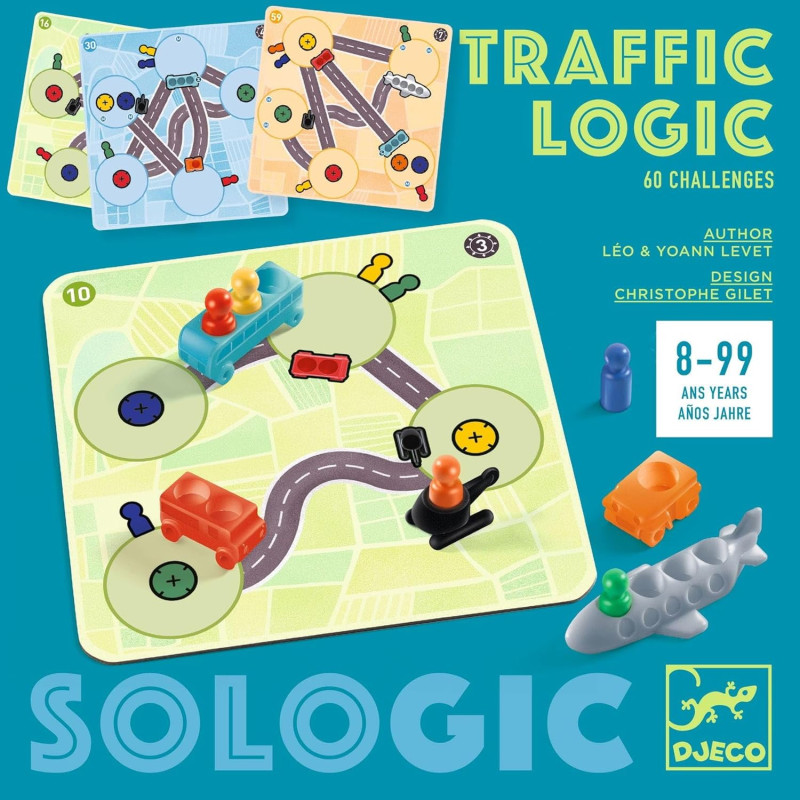 TRAFFIC LOGIC, JUEGO DE LÓGICA SOLOGIC DJECO