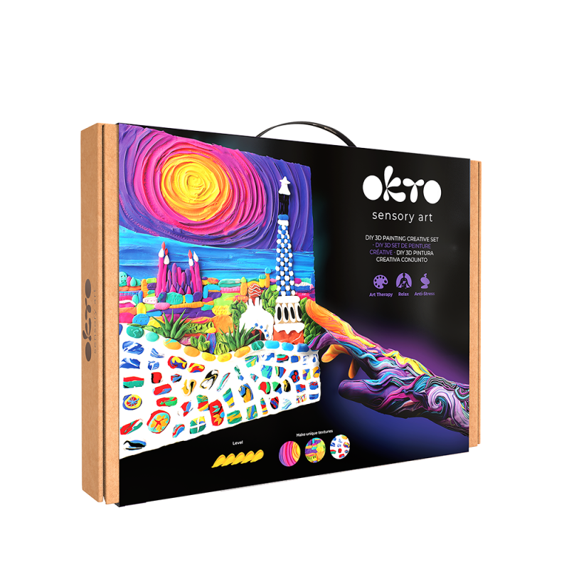 BARCELONA, SET DE PINTURA CREATIVA 3D OKTO