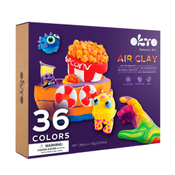 AIR CLAY 36 COLORES, SET PARA CREATIVIDAD OKTO