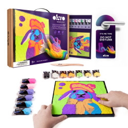 CONEJO CREAR POR NÚMEROS, SET DE PINTURA CREATIVA 3D OKTO