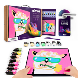 LLAMA CREAR POR NÚMEROS, SET DE PINTURA CREATIVA 3D OKTO