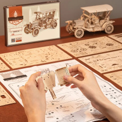 COCHE VINTAGE, PUZZLE 3D ROBOTIME ROKR