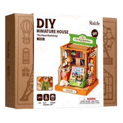 THE MUSE BOOKSHOP, PUZZLE 3D MINIATURE HOUSE ROLIFE