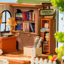 THE MUSE BOOKSHOP, PUZZLE 3D MINIATURE HOUSE ROLIFE