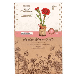 CLAVEL ROJO FLOR, PUZZLE 3D ROLIFE