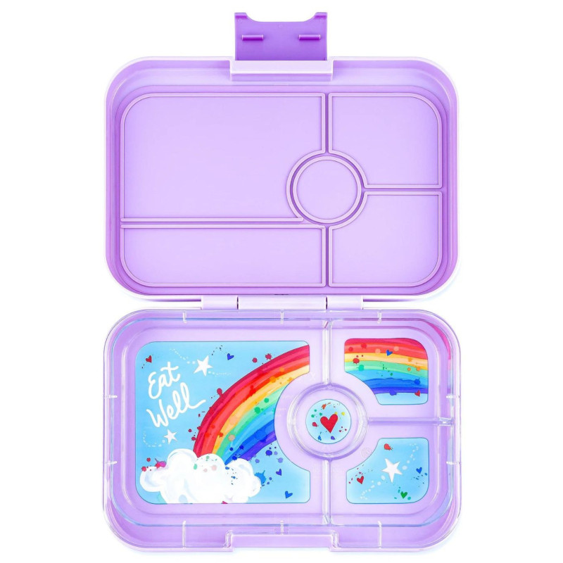 FIAMBRERA YUMBOX BENTO 4 COMPARTIMENTOS SEVILLE PURPLE RAINBOW