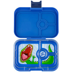 FIAMBRERA YUMBOX BENTO 4 COMPARTIMENTOS SURF BLUE DINOS