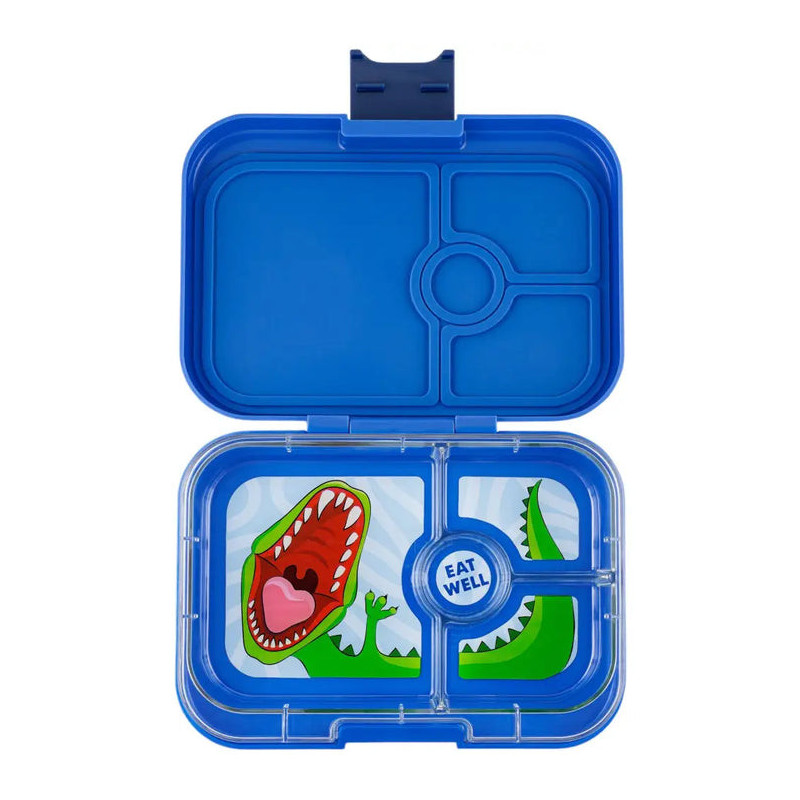 FIAMBRERA YUMBOX BENTO 4 COMPARTIMENTOS SURF BLUE DINOS