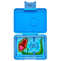 FIAMBRERA YUMBOX BENTO 3 COMPARTIMENTOS DURF BLUE DINOS