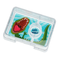 FIAMBRERA YUMBOX BENTO 3 COMPARTIMENTOS DURF BLUE DINOS