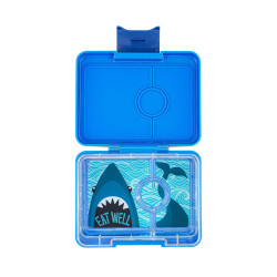 FIAMBRERA YUMBOX BENTO 3 COMPARTIMENTOS SURF BLUE SHARK