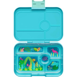 FIAMBRERA YUMBOX BENTO 5 COMPARTIMENTOS JURASICC GREEN + JUNGLA