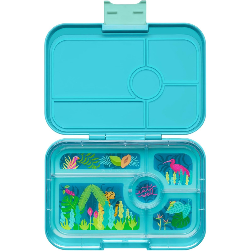 FIAMBRERA YUMBOX BENTO 5 COMPARTIMENTOS JURASICC GREEN JUNGLA