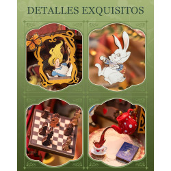 BOOK NOOK ROLIFE, PUZZLE 3D SUJETA LIBROS ALICE ADVENTURE