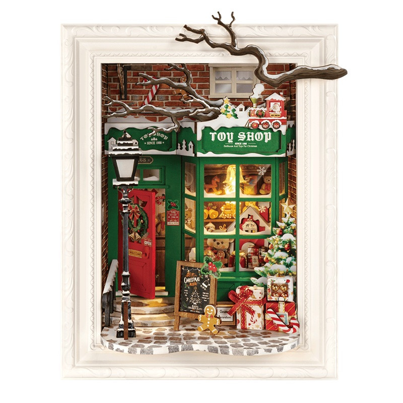 SANTA'S TOY SHOP, MINIATURE HOUSE PUZZLE 3D ROLIFE