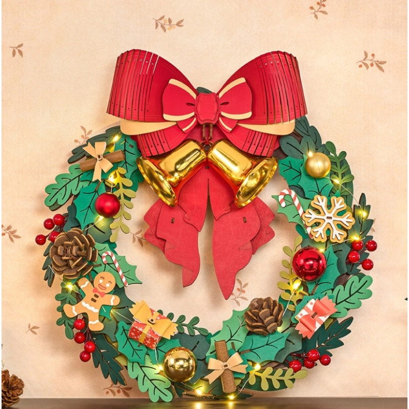 CHRISTMAS WREATH, 3D PUZZLE CORONA DE NAVIDAD ROLIFE