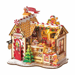 GINGERBREAD HOUSE, MINIATURE HOUSE NAVIDAD ROLIFE
