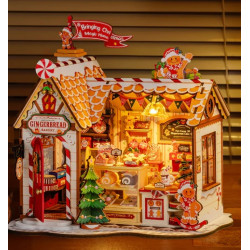GINGERBREAD HOUSE, MINIATURE HOUSE NAVIDAD ROLIFE