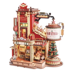 DREAM GIFT FACTORY, PUZZLE 3D FÁBRICA DE JUGUETES NAVIDAD ROKR ROBOTIME