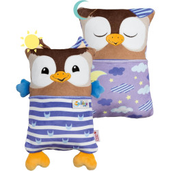 PELUCHE Y ALMOHADA REVERSIBLE COSIDOO NICI BÚHO