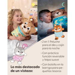 PELUCHE Y ALMOHADA REVERSIBLE COSIDOO NICI OSITO