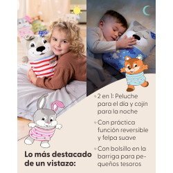 PELUCHE Y ALMOHADA REVERSIBLE COSIDOO NICI PERRO
