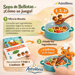 SOPA DE BELLOTAS, JUEGO DE MESA PARA APRENDER A CONTAR