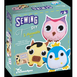 KIT DE COSTURA 3 EN 1 ANIMALES | MANUALIDADES SCIENCE4YOU