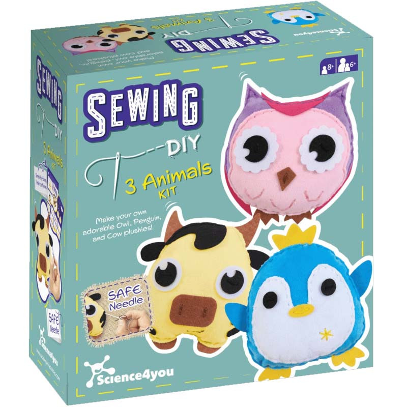 KIT DE COSTURA 3 EN 1 ANIMALES | MANUALIDADES SCIENCE4YOU