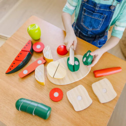 Alimentos de madera para cortar - Melissa & Doug