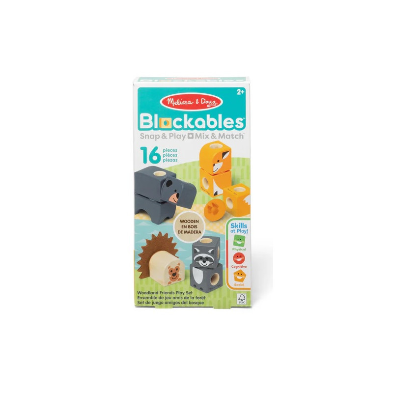 SET DE CONSTRUCCIÓN BLOCKABLES AMIGOS DEL BOSQUE MELISSA & DOUG