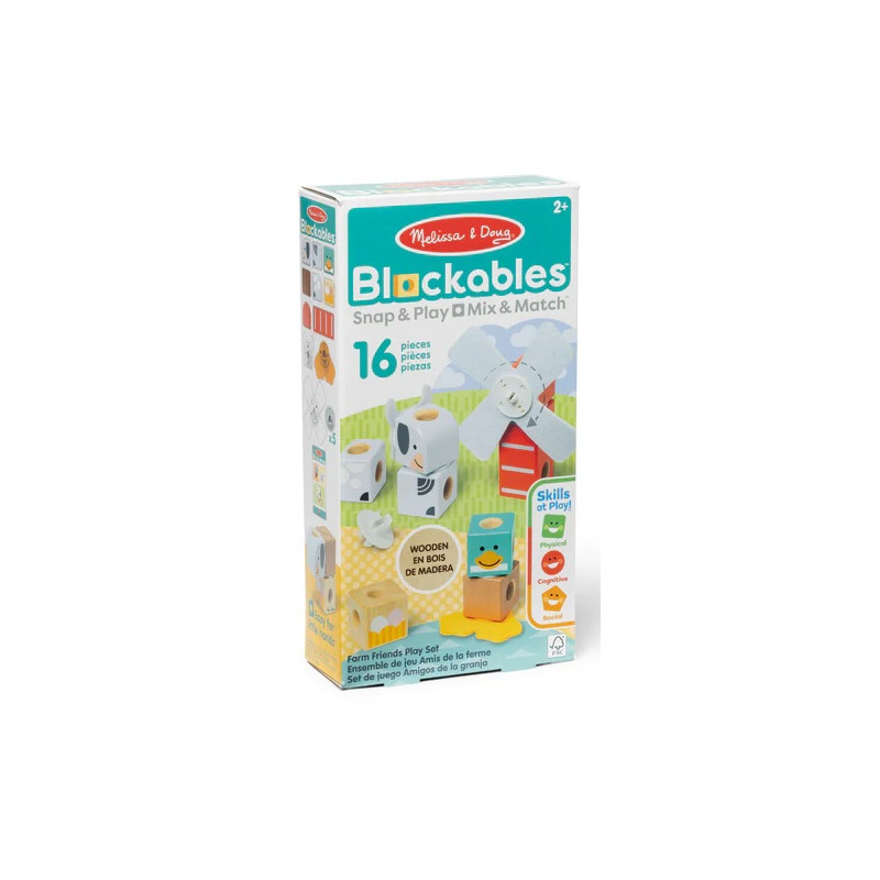 SET DE CONSTRUCCIÓN BLOCKABLES AMIGOS DE LA GRANJA MELISSA & DOUG