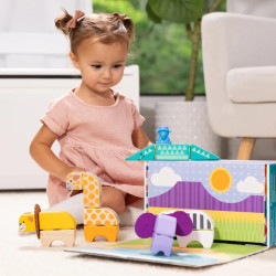 SET DE CONSTRUCCIÓN BLOCKABLES SAFARI MELISSA & DOUG