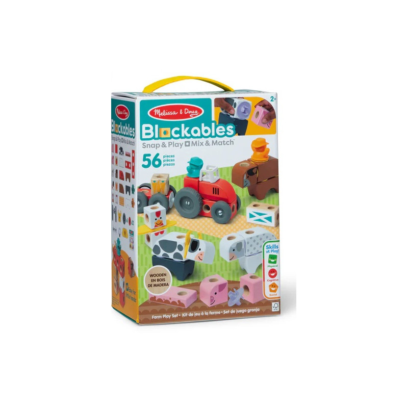 SET DE CONSTRUCCIÓN BLOCKABLES GRANJA MELISSA & DOUG