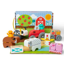 SET DE CONSTRUCCIÓN BLOCKABLES GRANJA MELISSA & DOUG