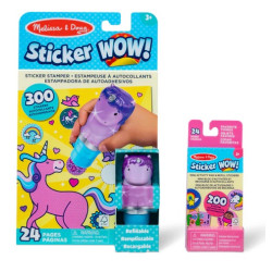 CUADERNO DE ACTIVIDADES CON SELLO STICKER WOW! UNICORNIOS | MELISSA & DOUG