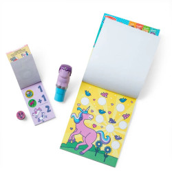 CUADERNO DE ACTIVIDADES CON SELLO STICKER WOW! UNICORNIOS | MELISSA & DOUG