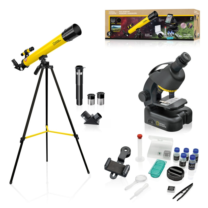 TELESCOPIO Y MICROSCOPIO NATIONAL GEOGRAPHIC PARA PRINCIPIANTES