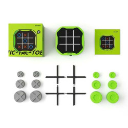 Tic Tac Toe Verde | Juego de lógica electrónico Giiker | Astrolibros Vitoria