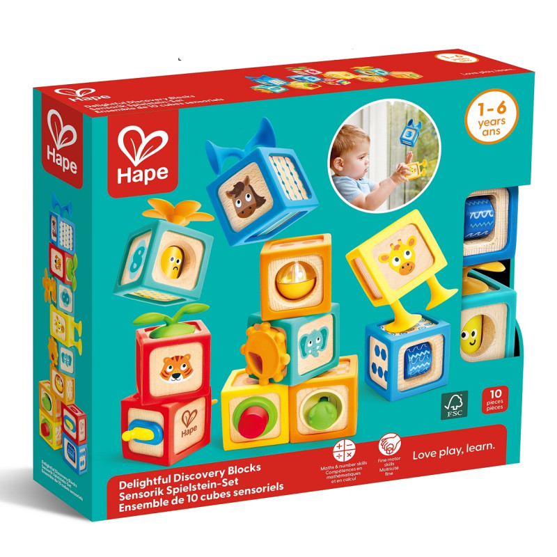 Cubos sensoriales Hape