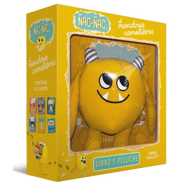 Ñac-ñac, el monstruo comelibros. Libro y peluche