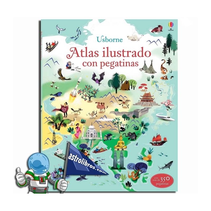 Atlas ilustrado con pegatinas Atlas ilustrado con pegatinas